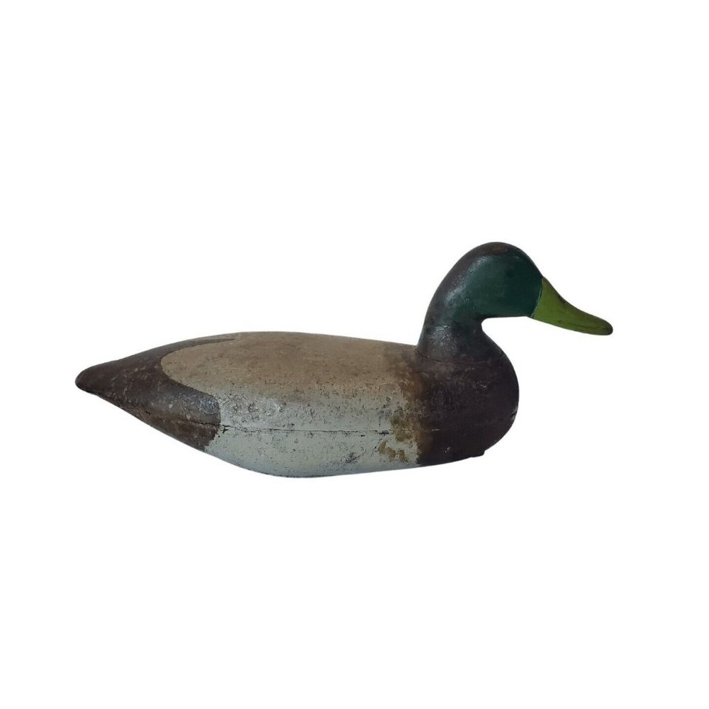 Antique Duck Decoy Charles McCoy Mallard Duck Black Duck Early 1900s Tuckerton